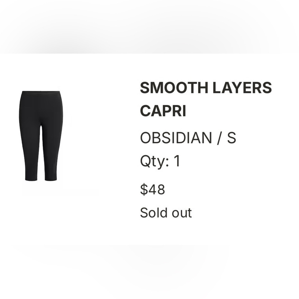 SKIMS Smooth Layers Capri in Black